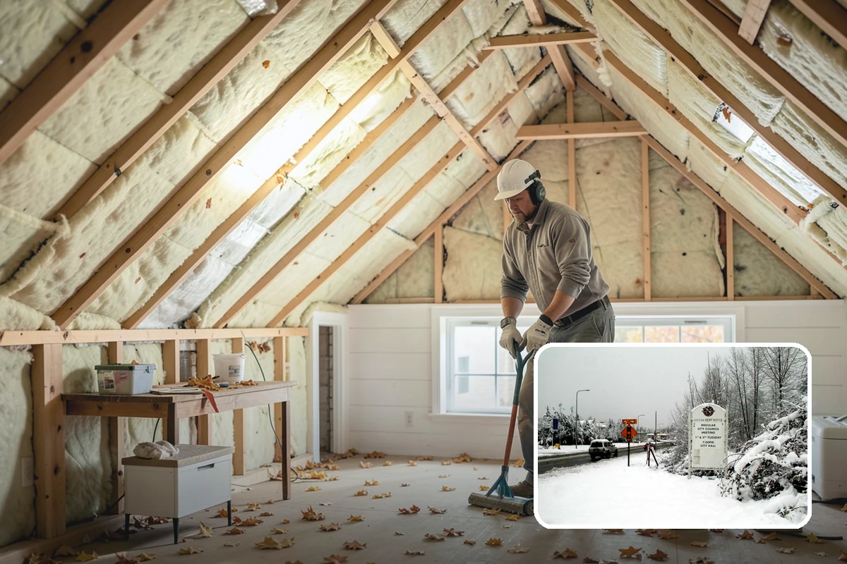 Crown Molding Installation in Newcastle, King County, WA - Correct spring-angle cuts for seamless corners