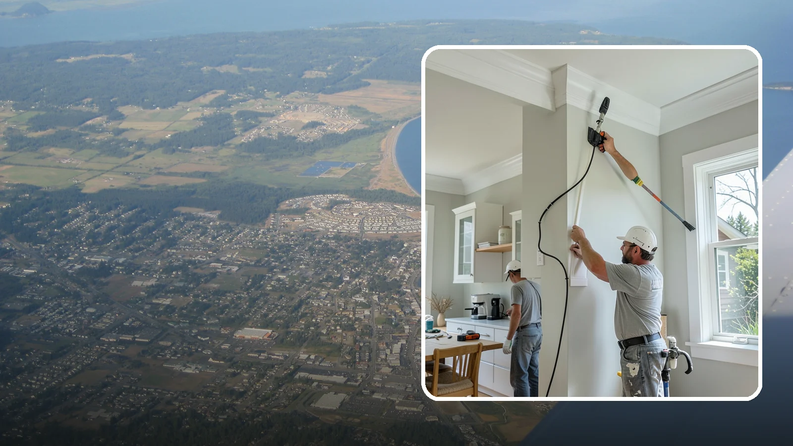 Crown Molding Installation in Oak Harbor, Island County, WA - Elegant crown molding installation that adds architectural height and refinement where walls meet the ceiling.