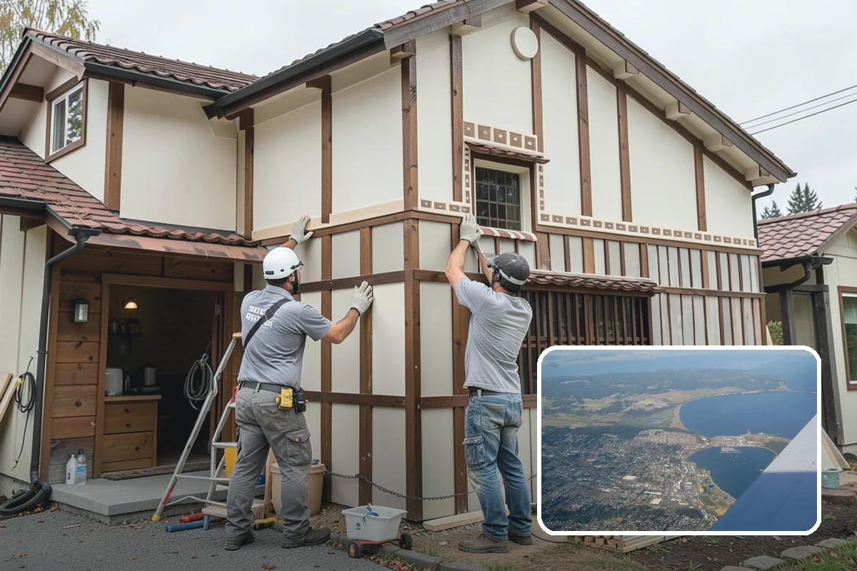 Crown Molding Installation in Oak Harbor, Island County, WA - Correct spring-angle cuts for seamless corners