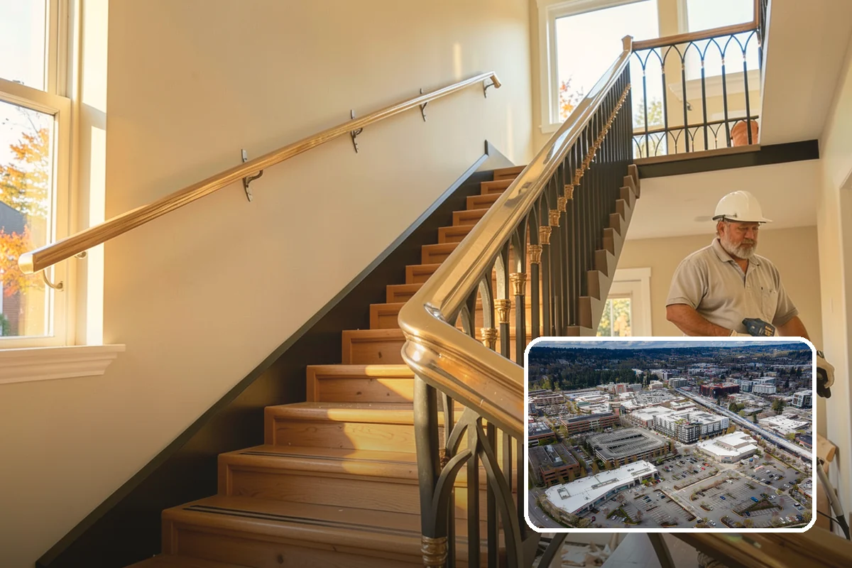 Crown Molding Installation in Redmond, King County, WA - Correct spring-angle cuts for seamless corners