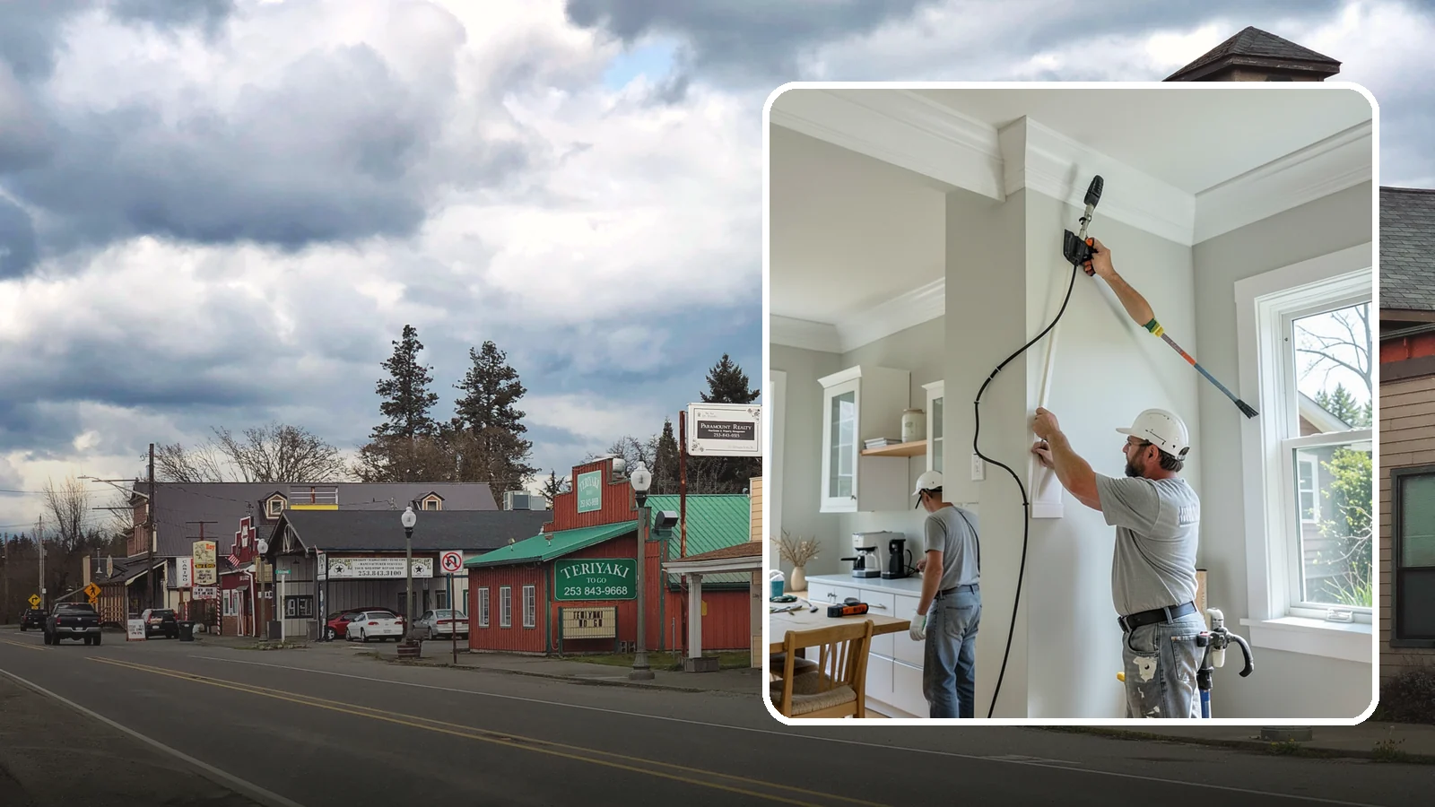 Crown Molding Installation in Roy, Pierce County, WA - Elegant crown molding installation that adds architectural height and refinement where walls meet the ceiling.
