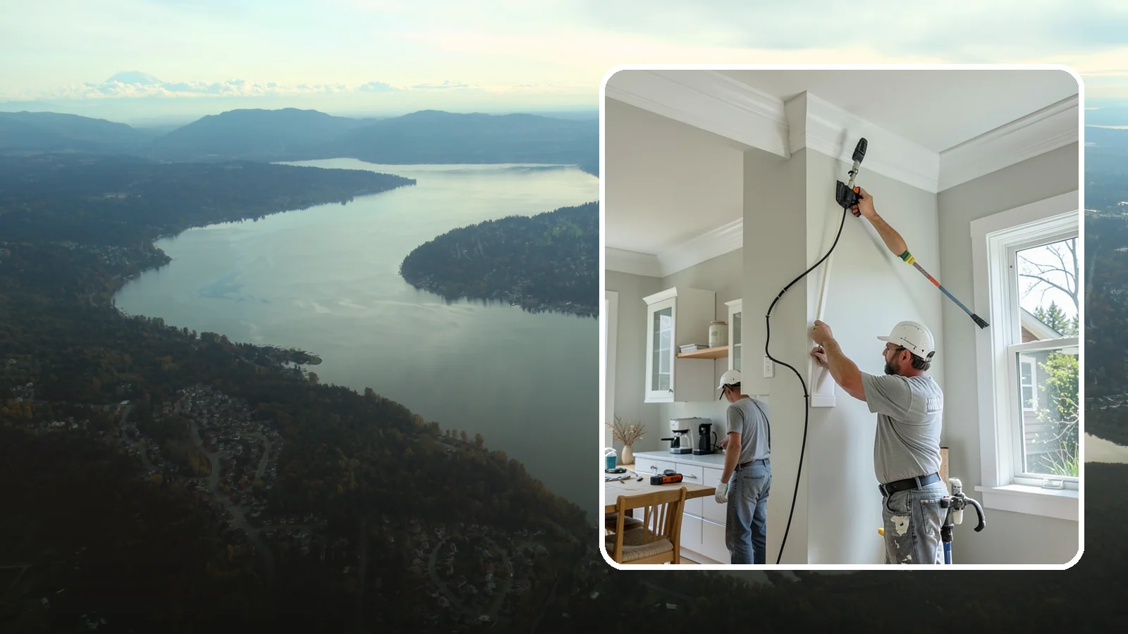 Crown Molding Installation in Sammamish, King County, WA - Elegant crown molding installation that adds architectural height and refinement where walls meet the ceiling.