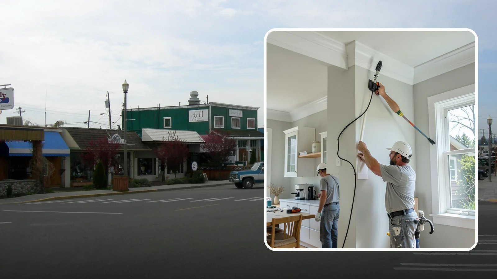 Crown Molding Installation in Stanwood, Snohomish County, WA - Elegant crown molding installation that adds architectural height and refinement where walls meet the ceiling.