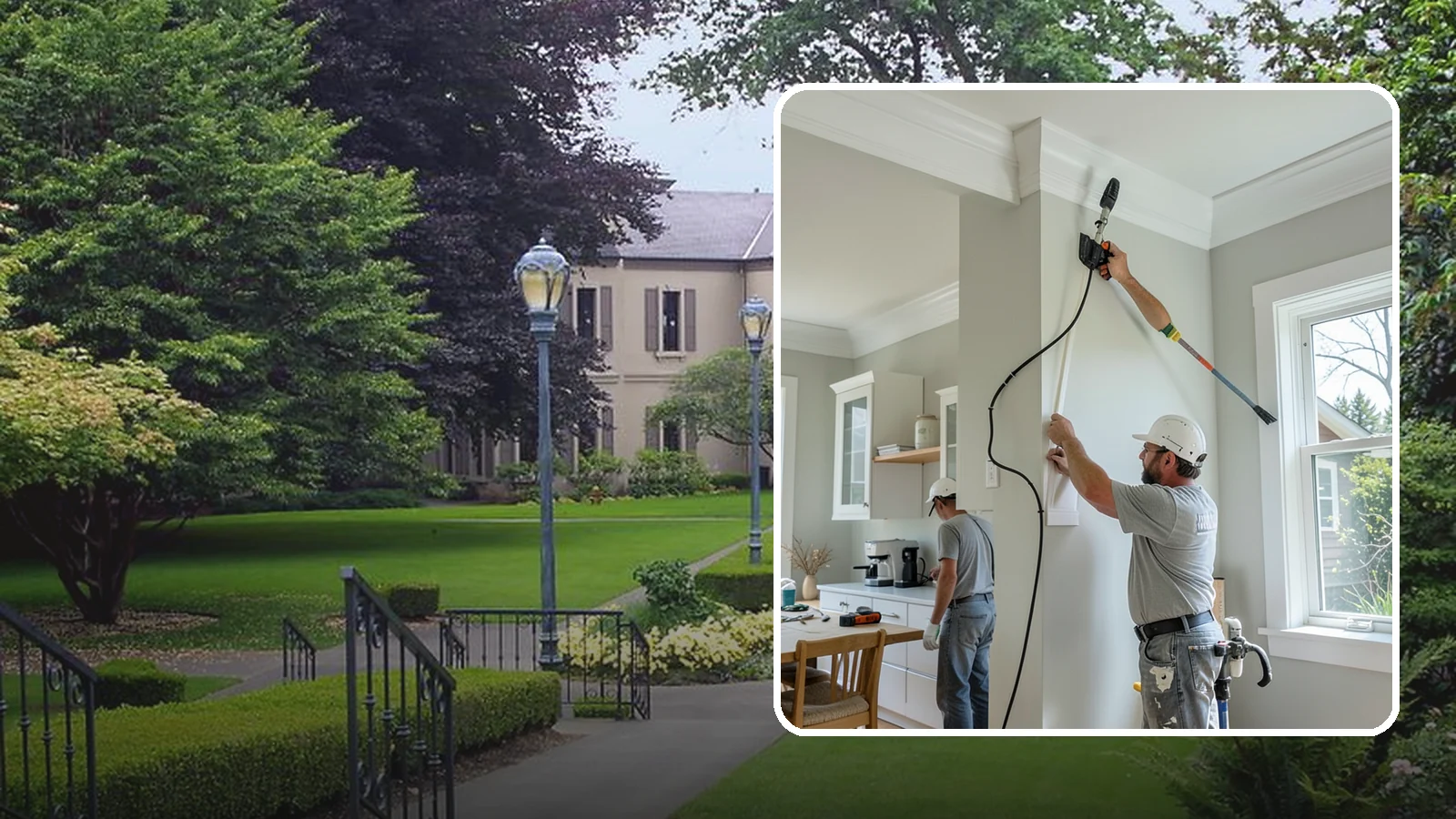 Crown Molding Installation in Woodinville, King County, WA - Elegant crown molding installation that adds architectural height and refinement where walls meet the ceiling.