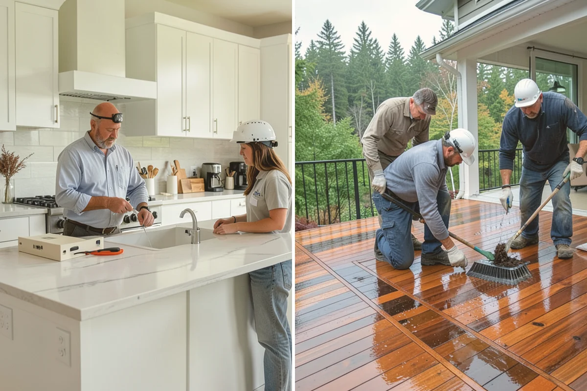 Curbless Shower Installation in Algona, King County, WA - Recess and slope the subfloor for drainage