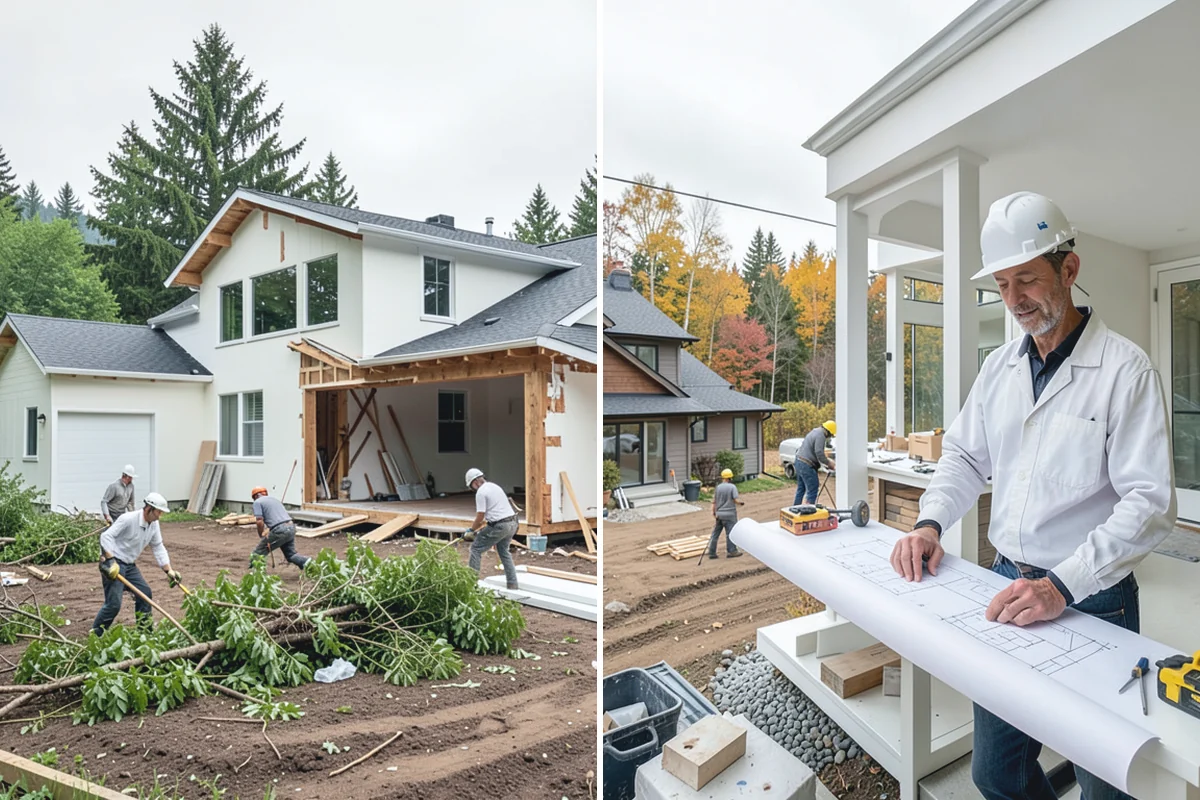 Curbless Shower Installation in Auburn, King County, WA - Recess and slope the subfloor for drainage