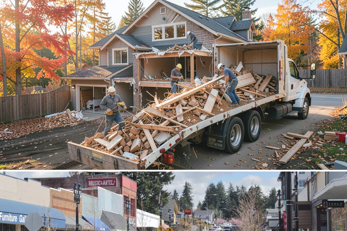 Curbless Shower Installation in Bothell, King County, WA - Because curbless work involves floor structure, scheduling it during the slower winter months allows the careful, uninterrupted...