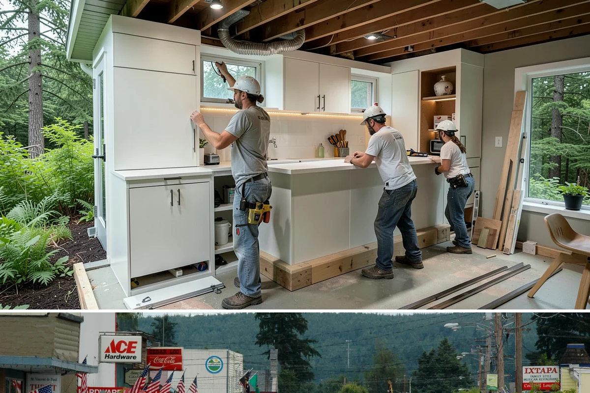 Curbless Shower Installation in Carnation, King County, WA - Because curbless work involves floor structure, scheduling it during the slower winter months allows the careful, uninterrupted...