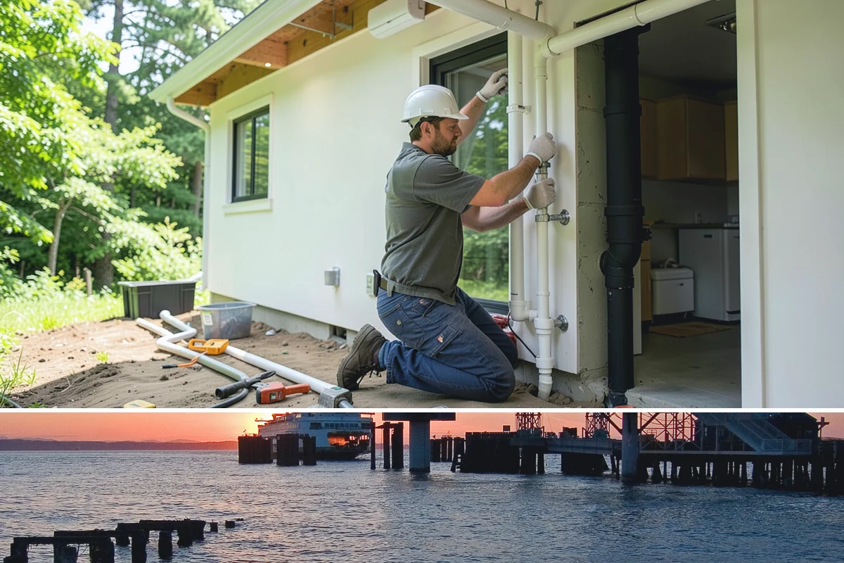 Curbless Shower Installation in Edmonds, Snohomish County, WA - Because curbless work involves floor structure, scheduling it during the slower winter months allows the careful, uninterrupted...