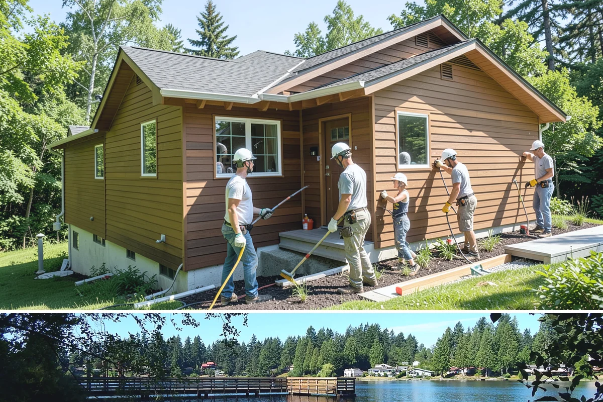 Curbless Shower Installation in Federal Way, King County, WA - Because curbless work involves floor structure, scheduling it during the slower winter months allows the careful, uninterrupted...