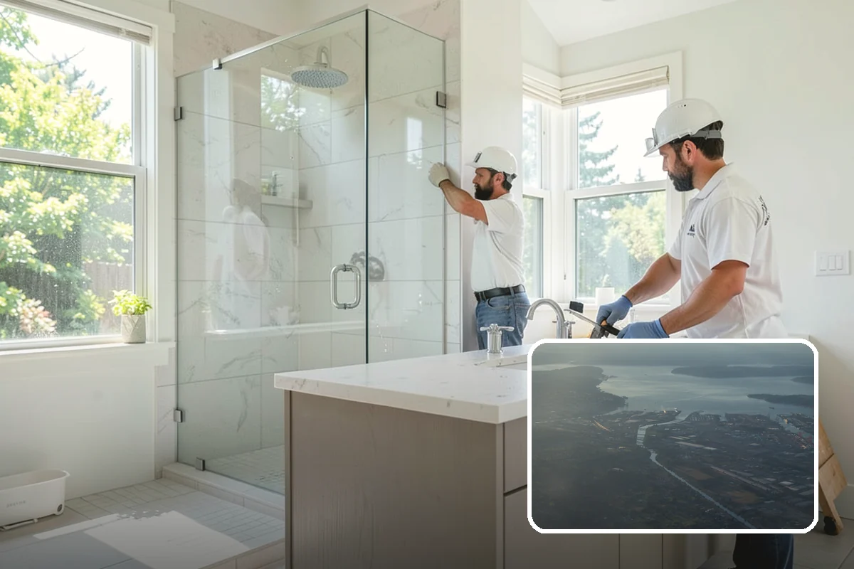 Curbless Shower Installation in Fife, Pierce County, WA - Offers a completely barrier-free entry