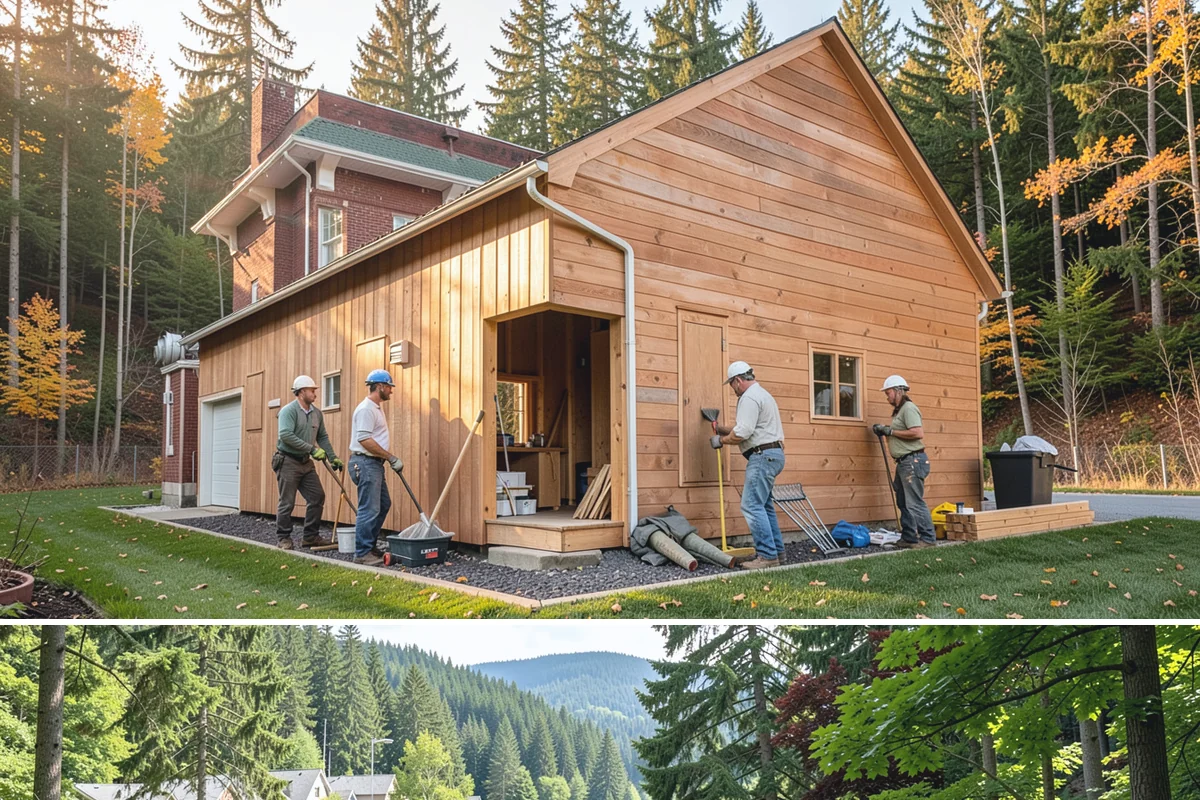 Curbless Shower Installation in Lake Forest Park, King County, WA - Because curbless work involves floor structure, scheduling it during the slower winter months allows the careful, uninterrupted...
