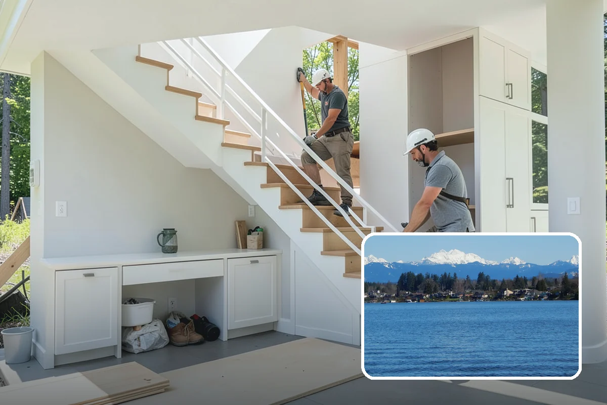 Curbless Shower Installation in Lake Stevens, Snohomish County, WA - Offers a completely barrier-free entry