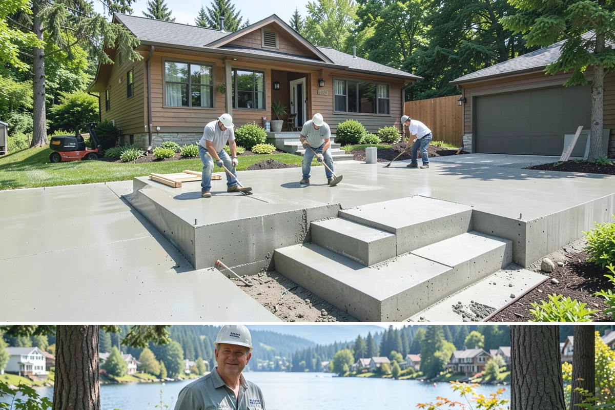 Curbless Shower Installation in Milton, King County, WA - Because curbless work involves floor structure, scheduling it during the slower winter months allows the careful, uninterrupted...