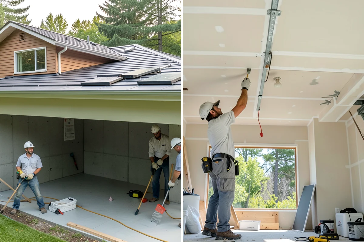 Curbless Shower Installation in Pacific, King County, WA - Recess and slope the subfloor for drainage