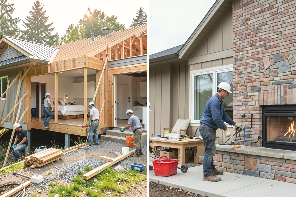 Curbless Shower Installation in Ruston, Pierce County, WA - Recess and slope the subfloor for drainage