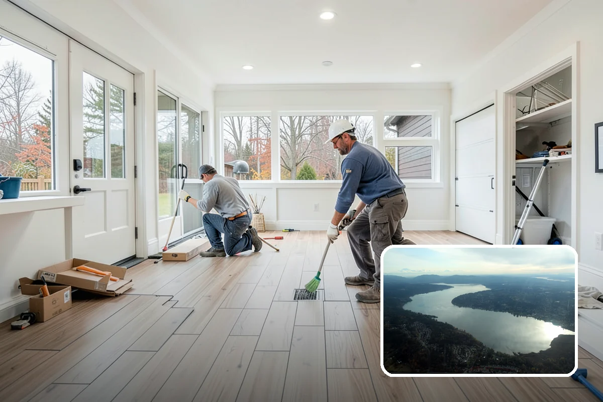 Curbless Shower Installation in Sammamish, King County, WA - Offers a completely barrier-free entry