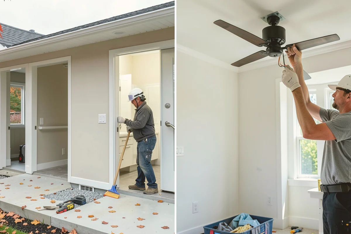 Curbless Shower Installation in Snohomish, Snohomish County, WA - Recess and slope the subfloor for drainage