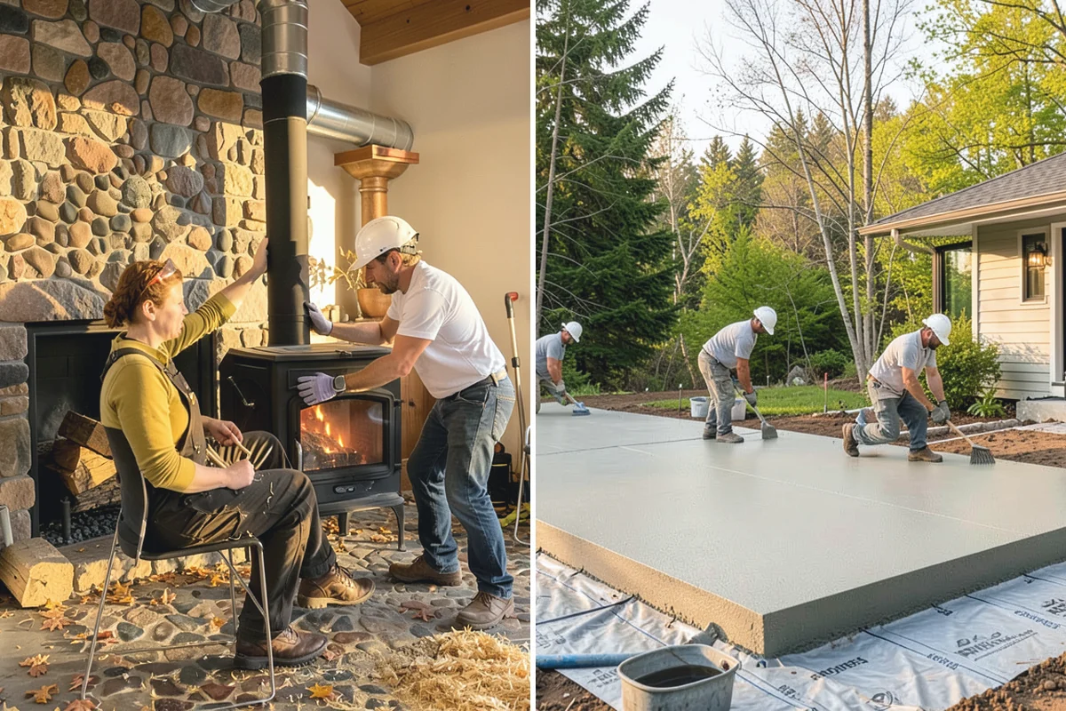 Curbless Shower Installation in Wilkeson, Pierce County, WA - Recess and slope the subfloor for drainage