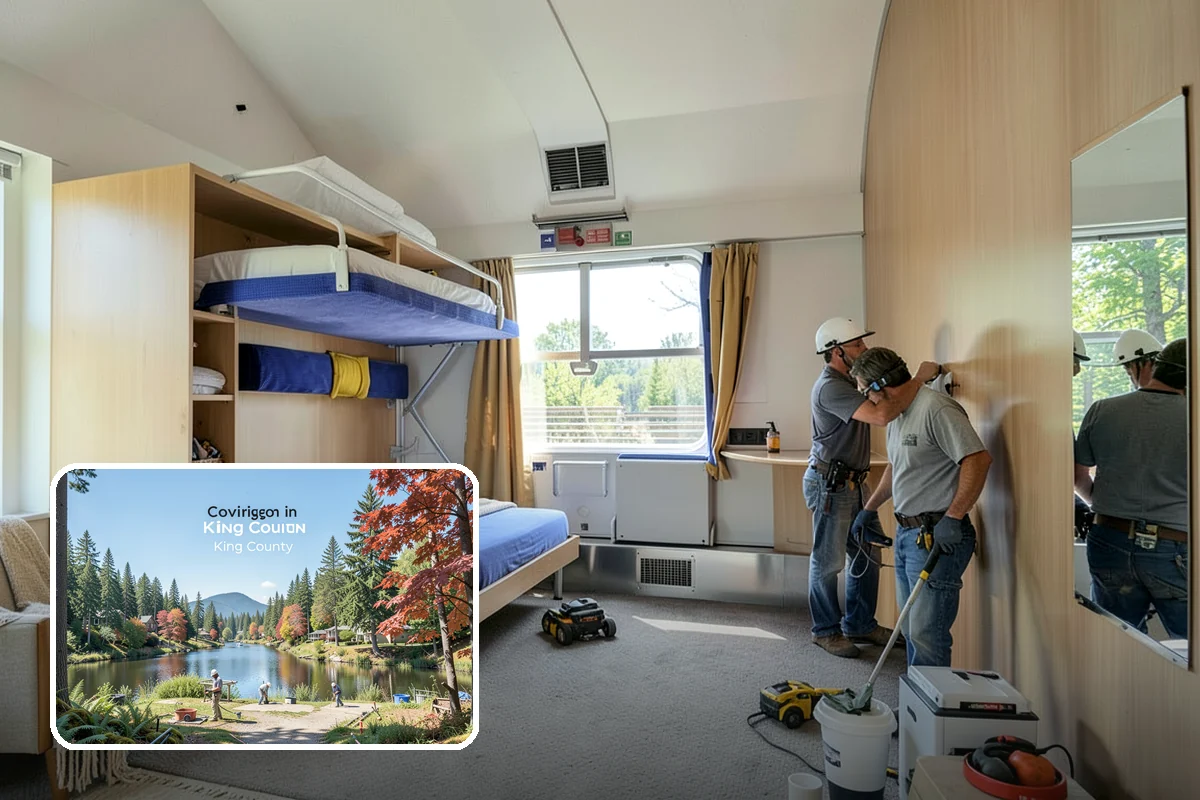 Custom Bookshelf Construction in Covington, King County, WA - Perfectly sized to your wall and ceiling