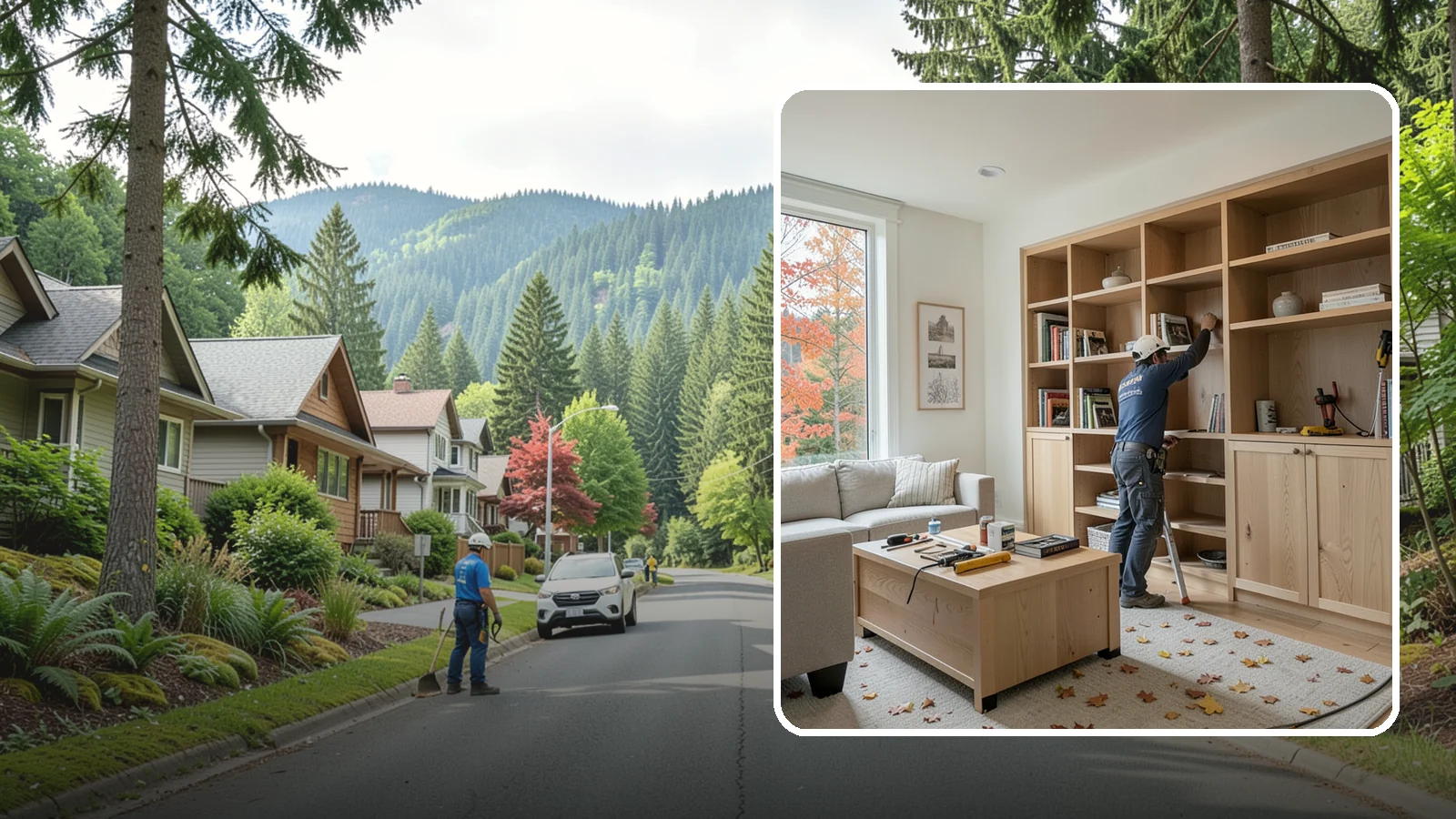 Custom Bookshelf Construction in Darrington, Snohomish County, WA - Freestanding or wall-mounted custom bookshelves sized and styled exactly to your room.