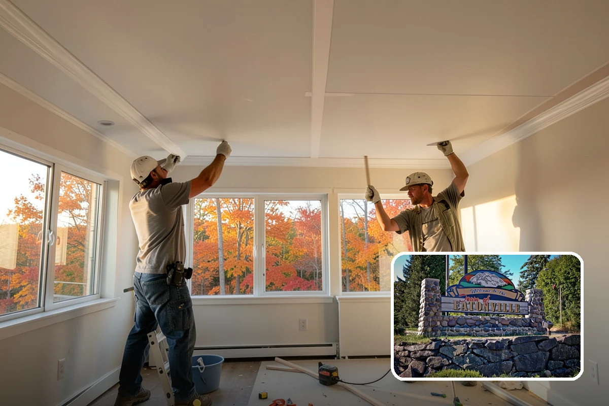 Custom Bookshelf Construction in Eatonville, Pierce County, WA - Perfectly sized to your wall and ceiling