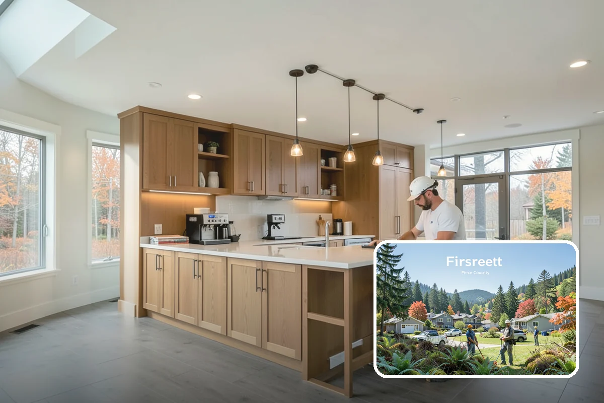Custom Bookshelf Construction in Fircrest, Pierce County, WA - Perfectly sized to your wall and ceiling