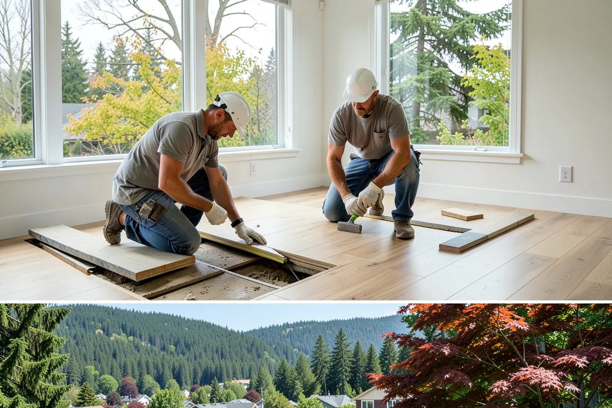 Custom Bookshelf Construction in Index, Snohomish County, WA - Custom shelving is indoor work suited to any time of year.