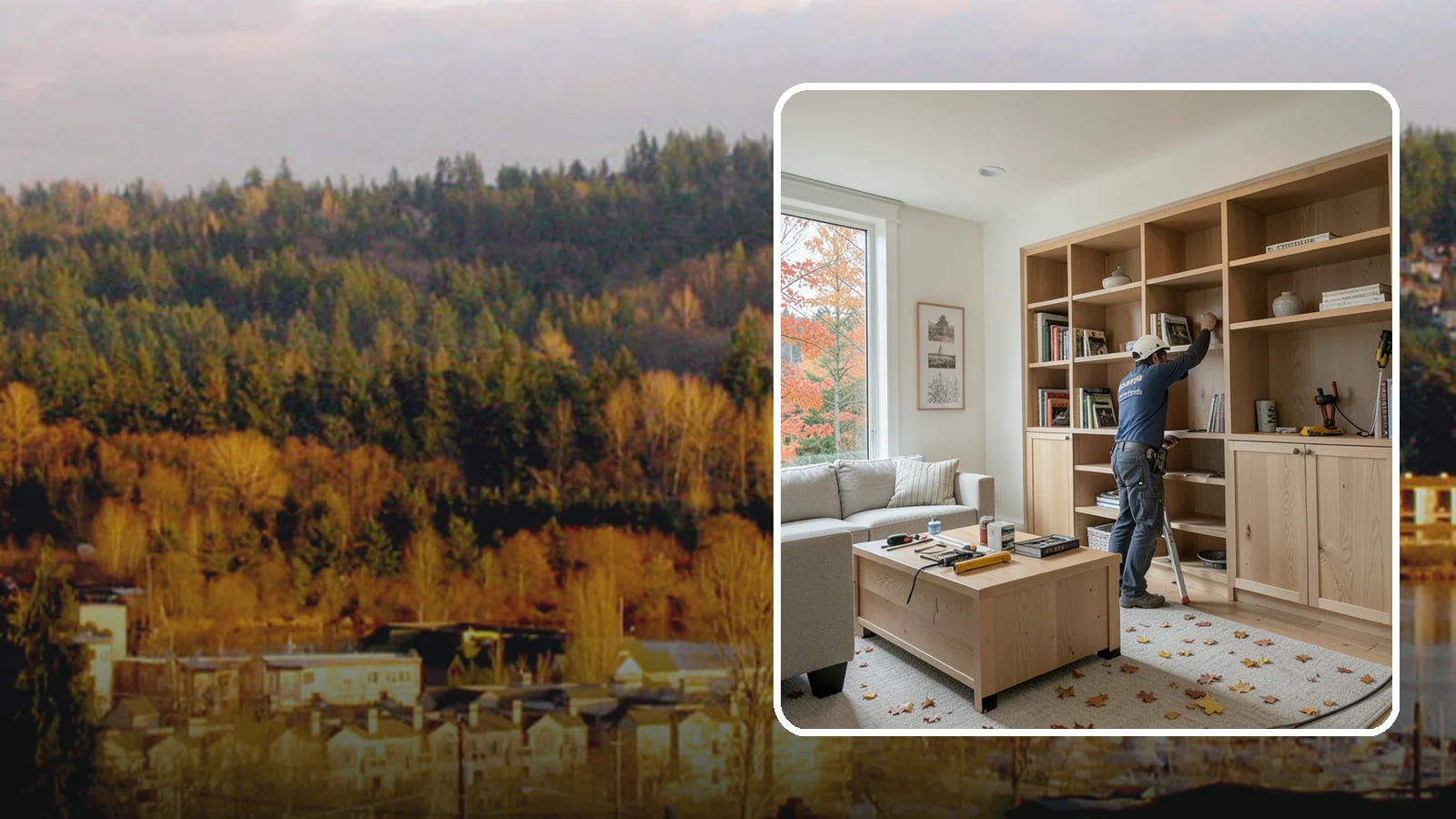 Custom Bookshelf Construction in Kenmore, King County, WA - Freestanding or wall-mounted custom bookshelves sized and styled exactly to your room.