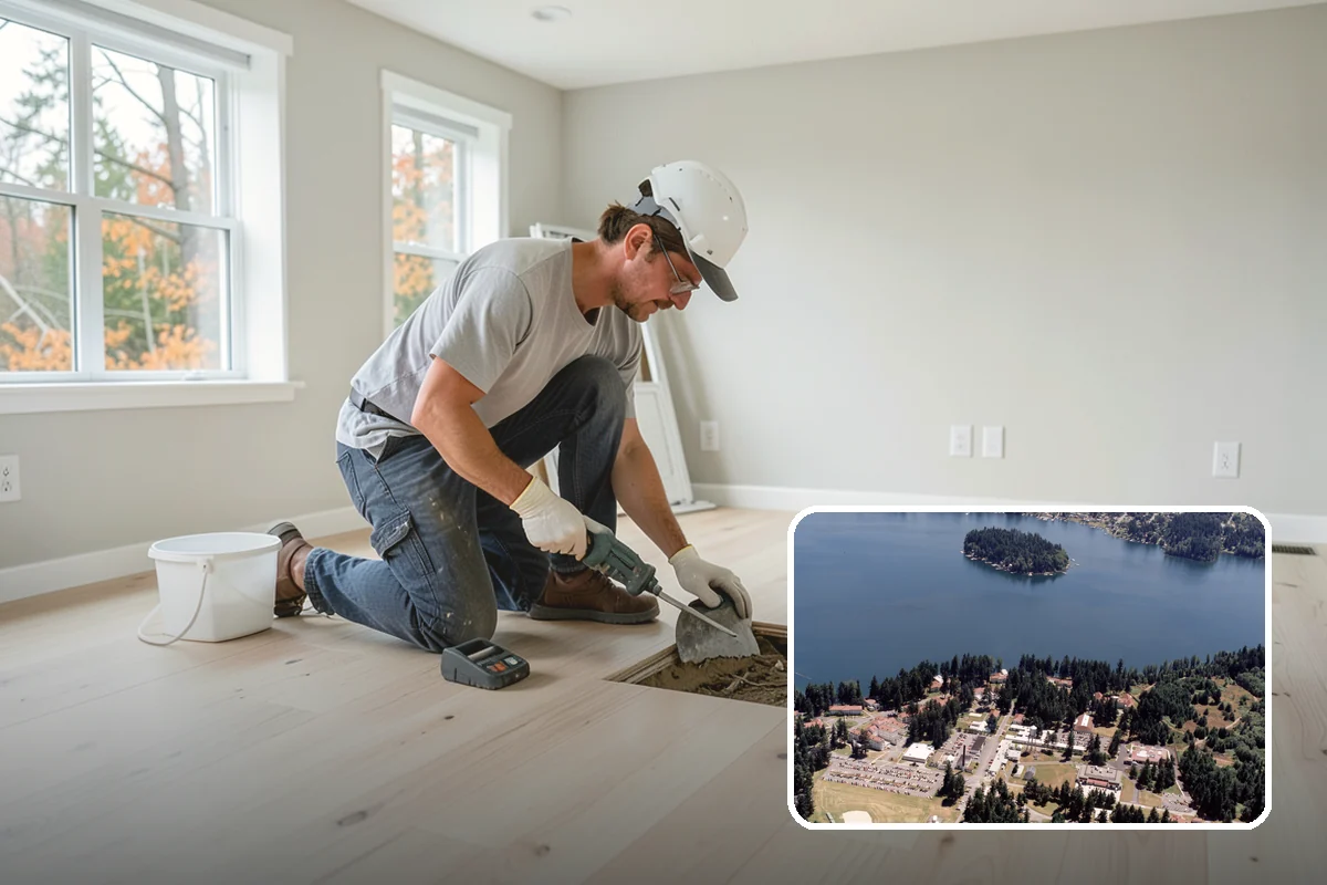 Custom Bookshelf Construction in Lakewood, Pierce County, WA - Perfectly sized to your wall and ceiling
