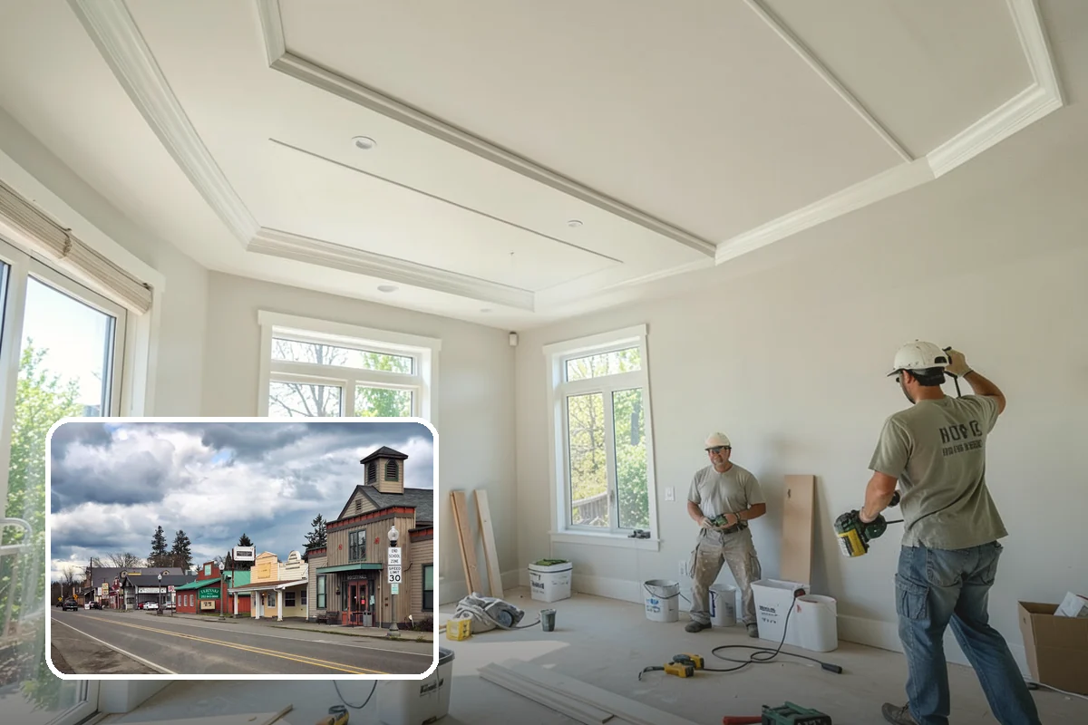 Custom Bookshelf Construction in Roy, Pierce County, WA - Perfectly sized to your wall and ceiling