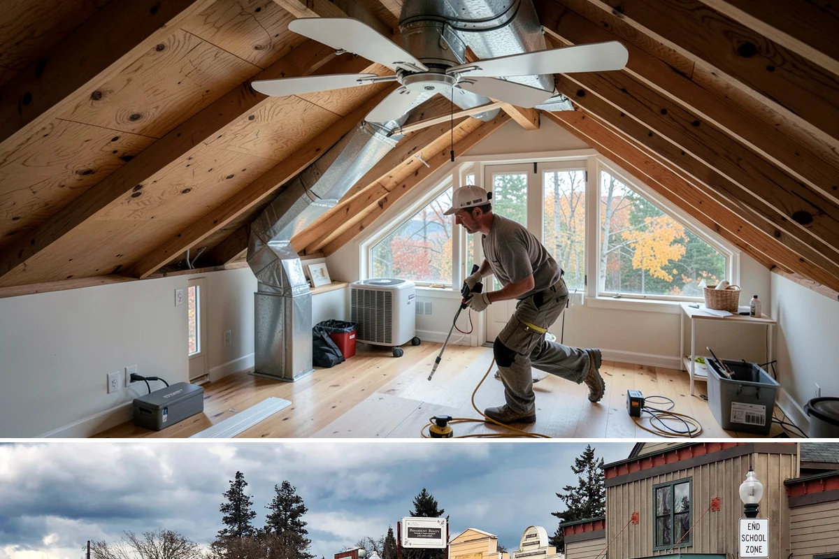 Custom Bookshelf Construction in Roy, Pierce County, WA - Custom shelving is indoor work suited to any time of year.