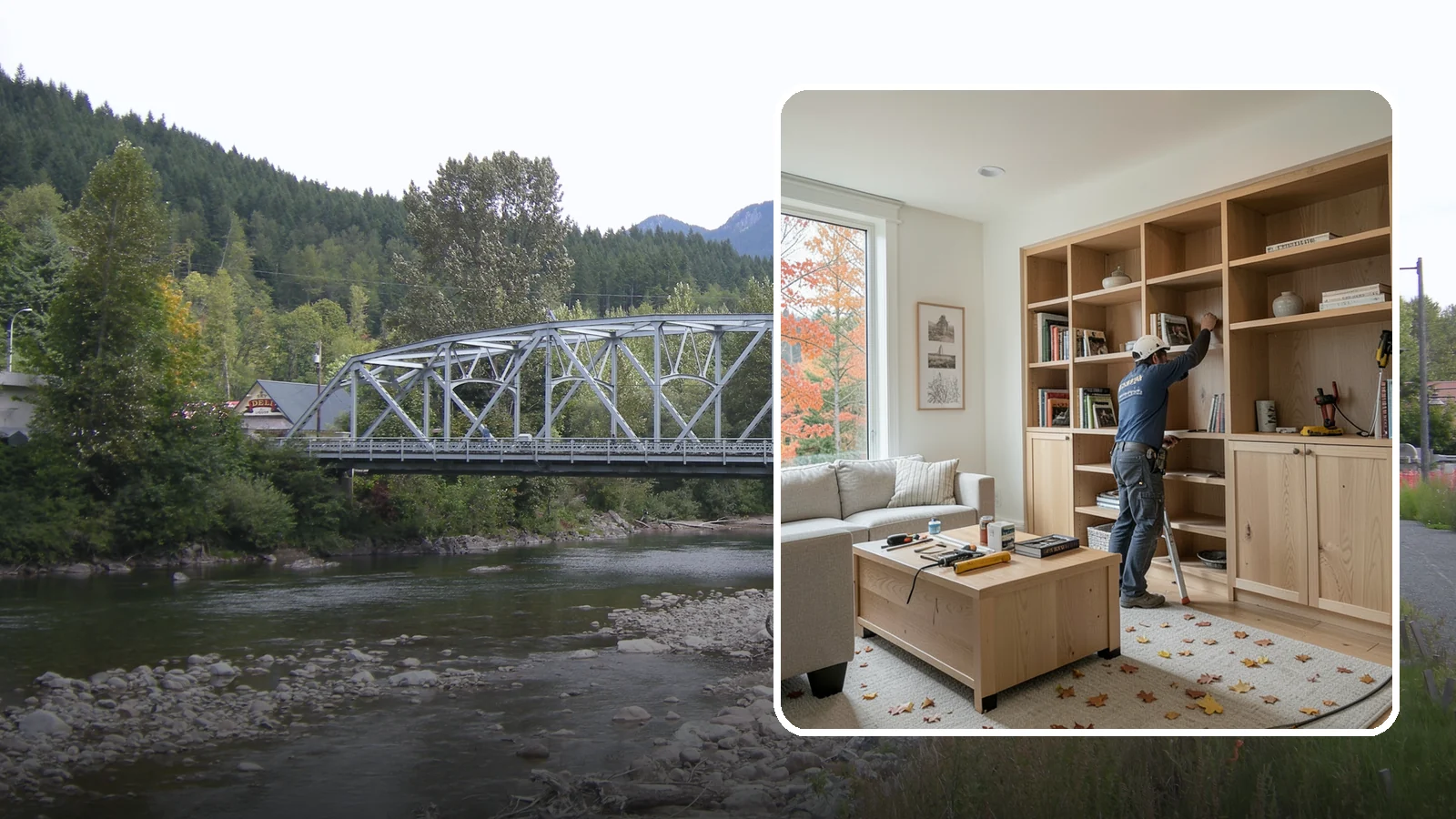 Custom Bookshelf Construction in Skykomish, King County, WA - Freestanding or wall-mounted custom bookshelves sized and styled exactly to your room.