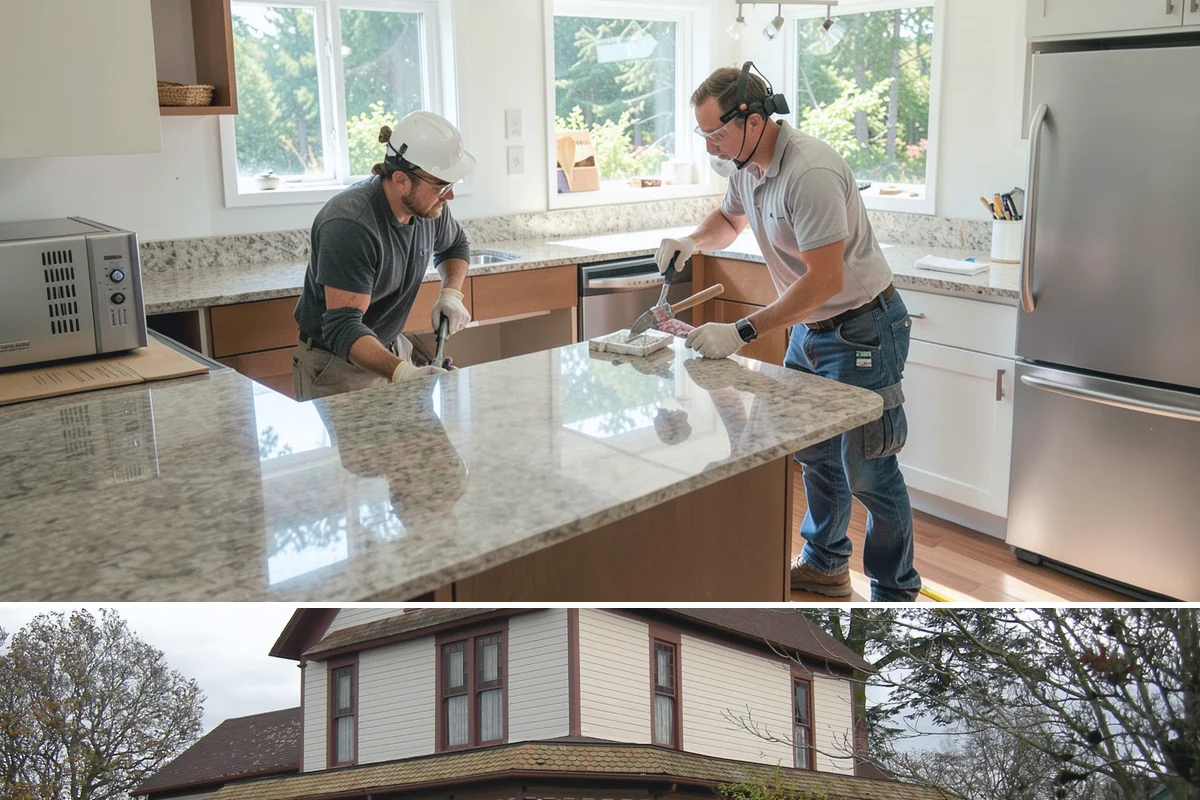 Custom Bookshelf Construction in Sumner, Pierce County, WA - Custom shelving is indoor work suited to any time of year.