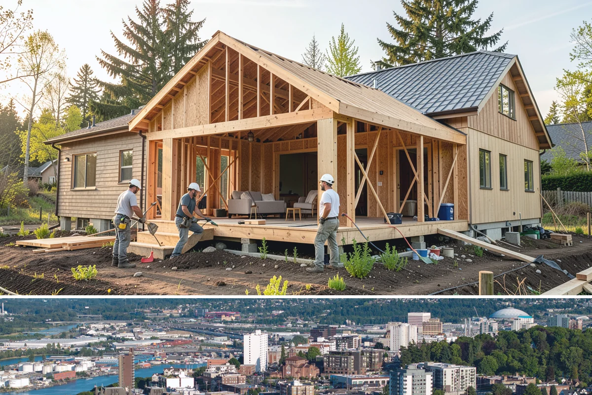 Custom Bookshelf Construction in Tacoma, Pierce County, WA - Custom shelving is indoor work suited to any time of year.