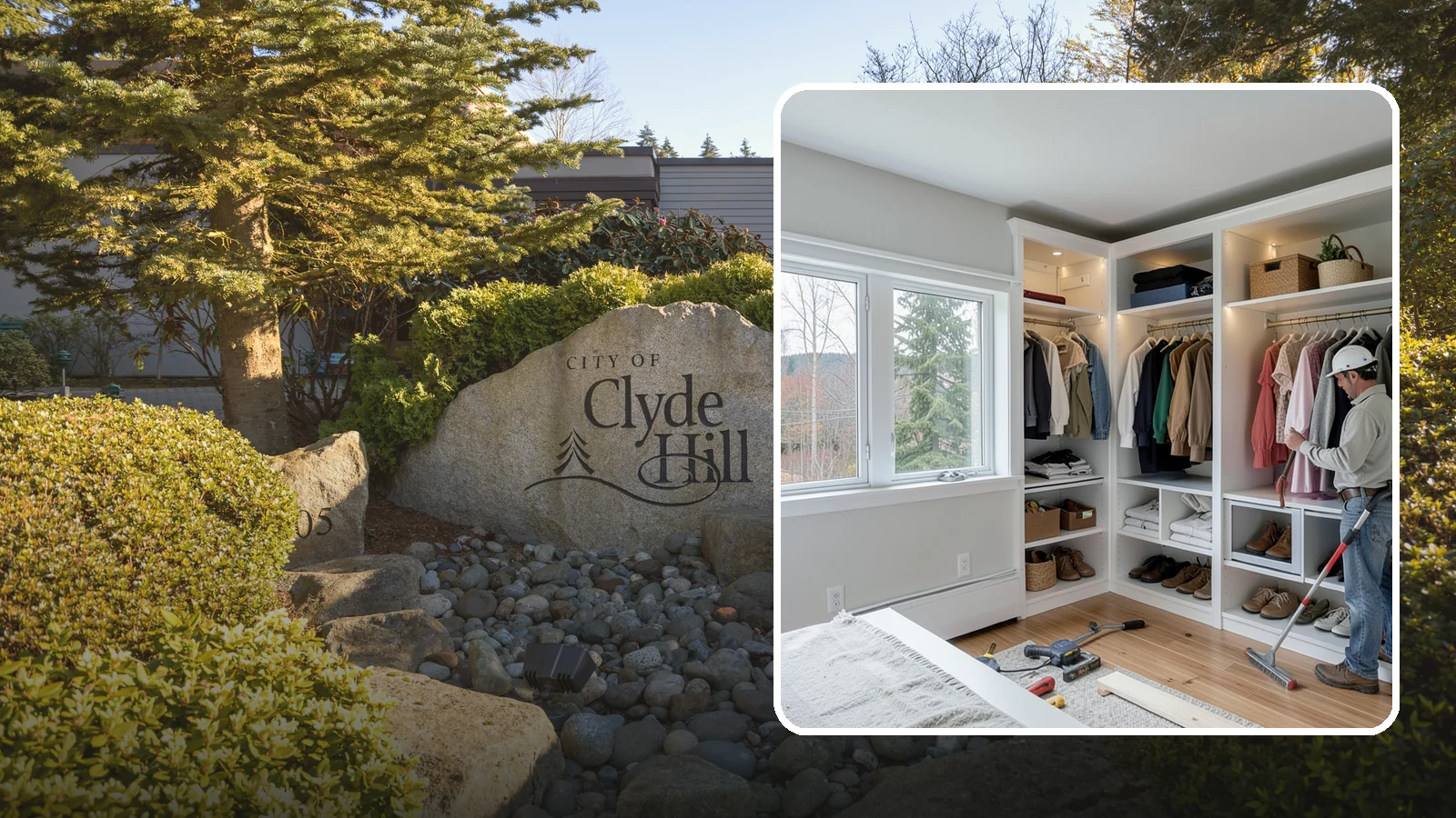 Custom Closet Construction in Clyde Hill, King County, WA - We build fully custom closets tailored to your wardrobe, your space, and how you actually live.