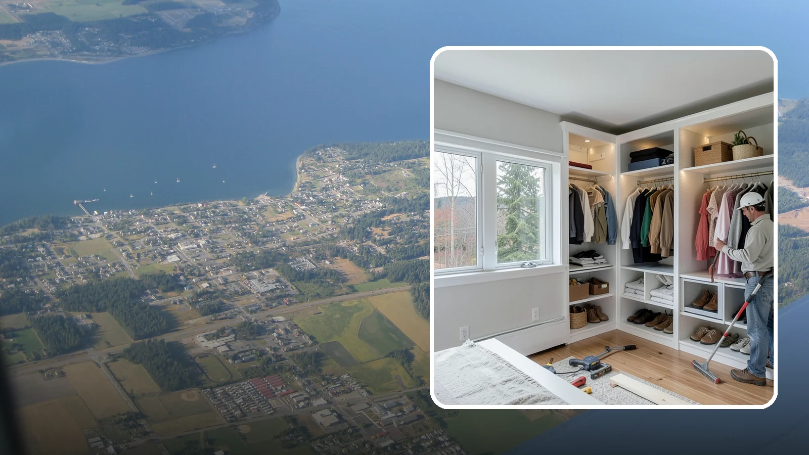 Custom Closet Construction in Coupeville, Island County, WA - We build fully custom closets tailored to your wardrobe, your space, and how you actually live.