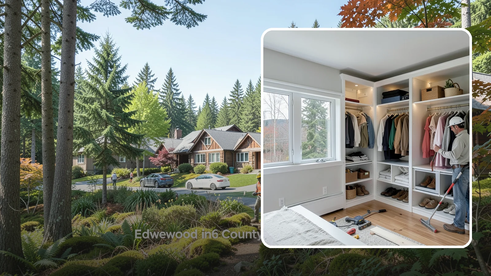 Custom Closet Construction in Edgewood, Pierce County, WA - We build fully custom closets tailored to your wardrobe, your space, and how you actually live.