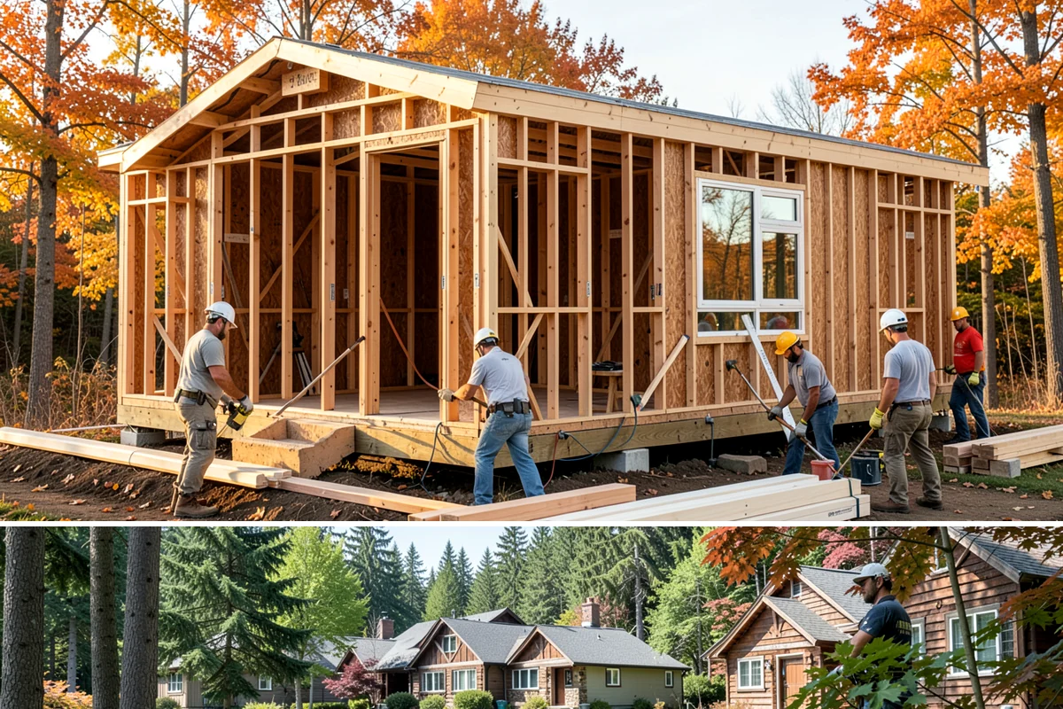 Custom Closet Construction in Edgewood, Pierce County, WA - This interior project is ideal during the rainy PNW months when indoor work keeps progress steady regardless of weather.