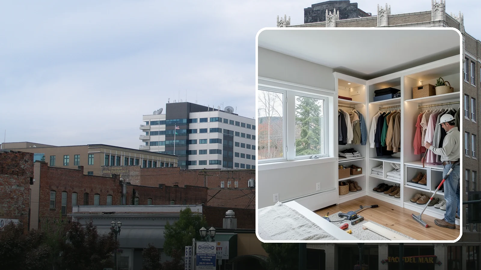 Custom Closet Construction in Everett, Snohomish County, WA - We build fully custom closets tailored to your wardrobe, your space, and how you actually live.
