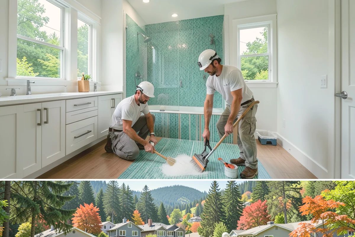 Custom Closet Construction in Fircrest, Pierce County, WA - This interior project is ideal during the rainy PNW months when indoor work keeps progress steady regardless of weather.