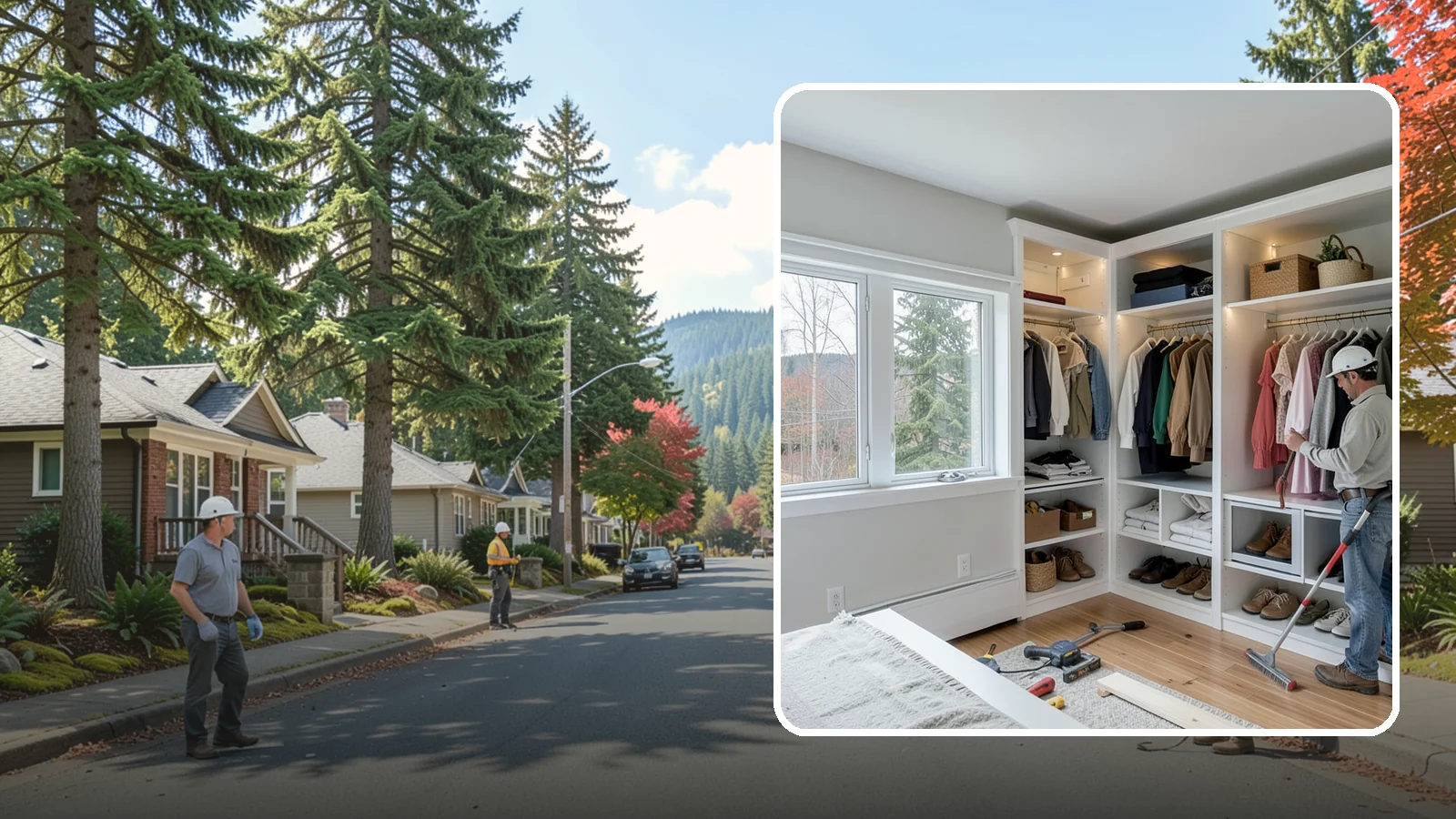 Custom Closet Construction in Hunts Point, King County, WA - We build fully custom closets tailored to your wardrobe, your space, and how you actually live.