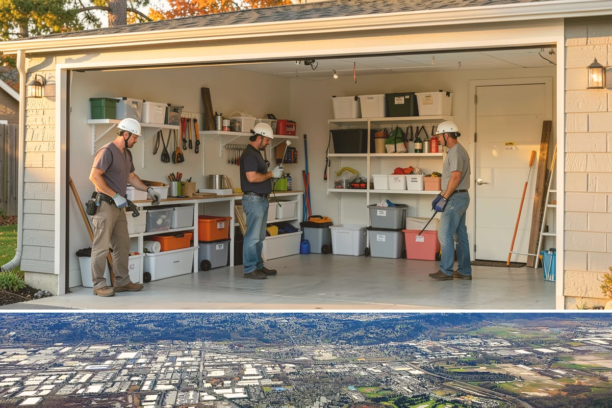 Custom Closet Construction in Kent, King County, WA - This interior project is ideal during the rainy PNW months when indoor work keeps progress steady regardless of weather.
