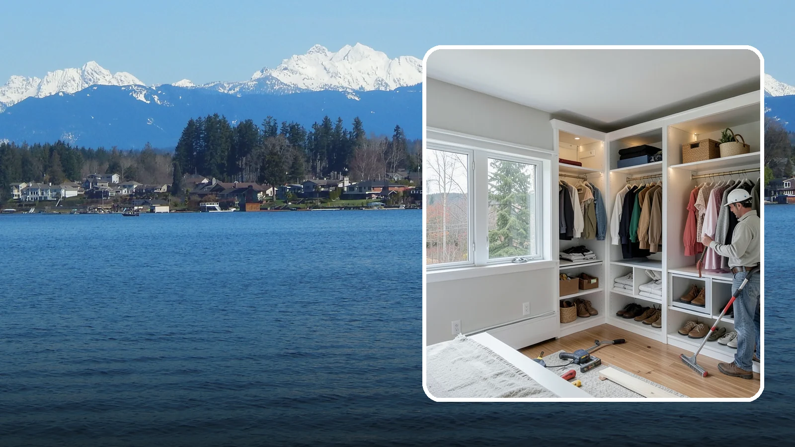 Custom Closet Construction in Lake Stevens, Snohomish County, WA - We build fully custom closets tailored to your wardrobe, your space, and how you actually live.