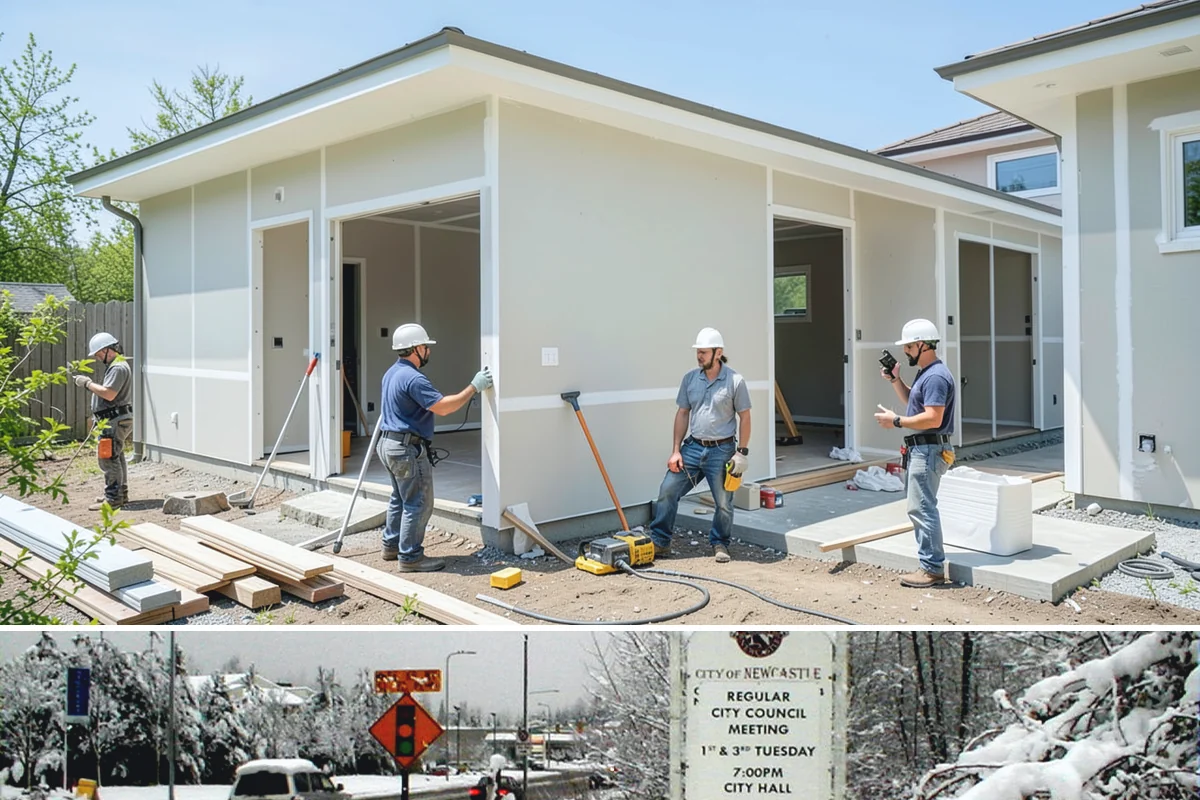 Custom Closet Construction in Newcastle, King County, WA - This interior project is ideal during the rainy PNW months when indoor work keeps progress steady regardless of weather.