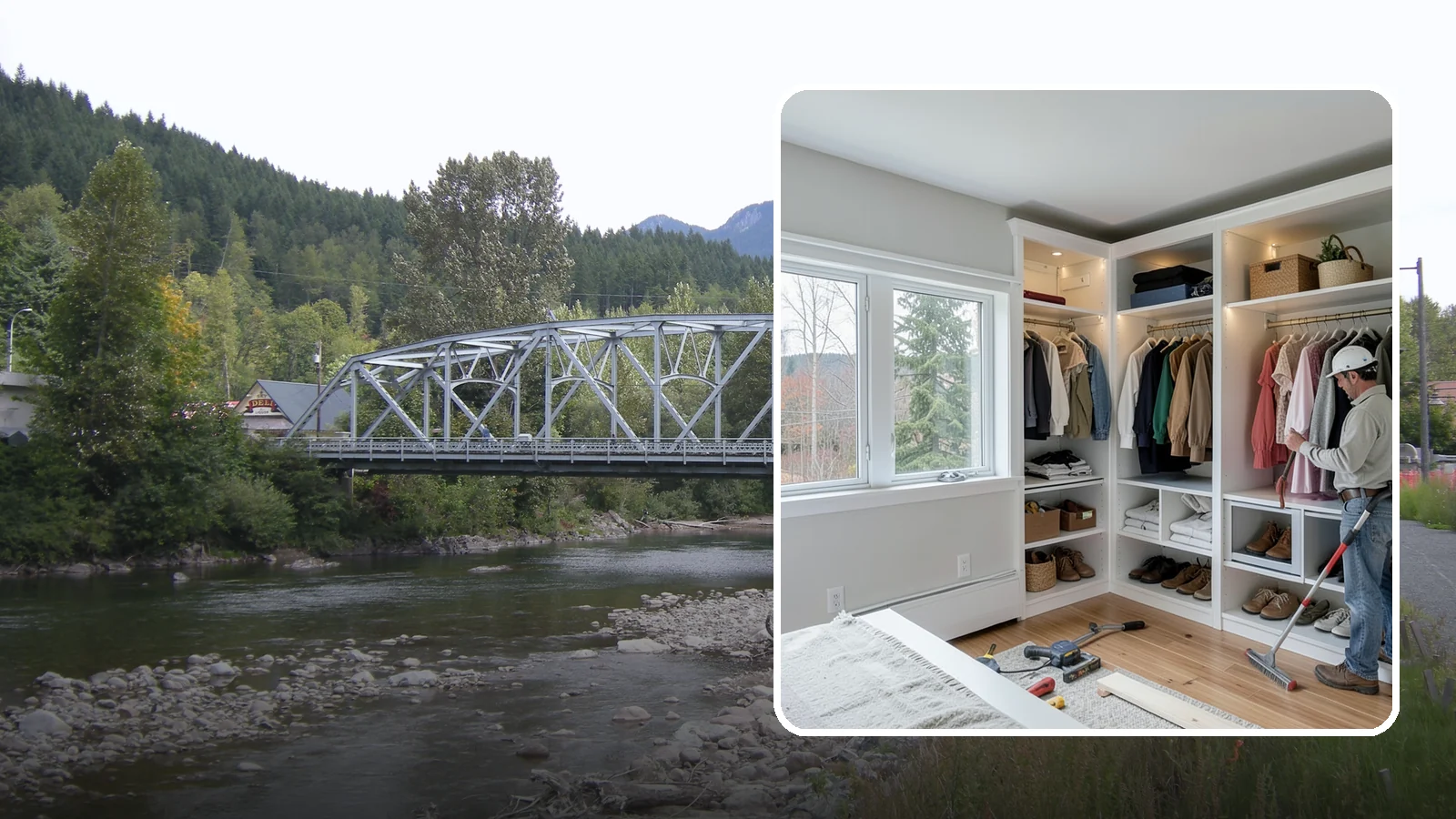 Custom Closet Construction in Skykomish, King County, WA - We build fully custom closets tailored to your wardrobe, your space, and how you actually live.