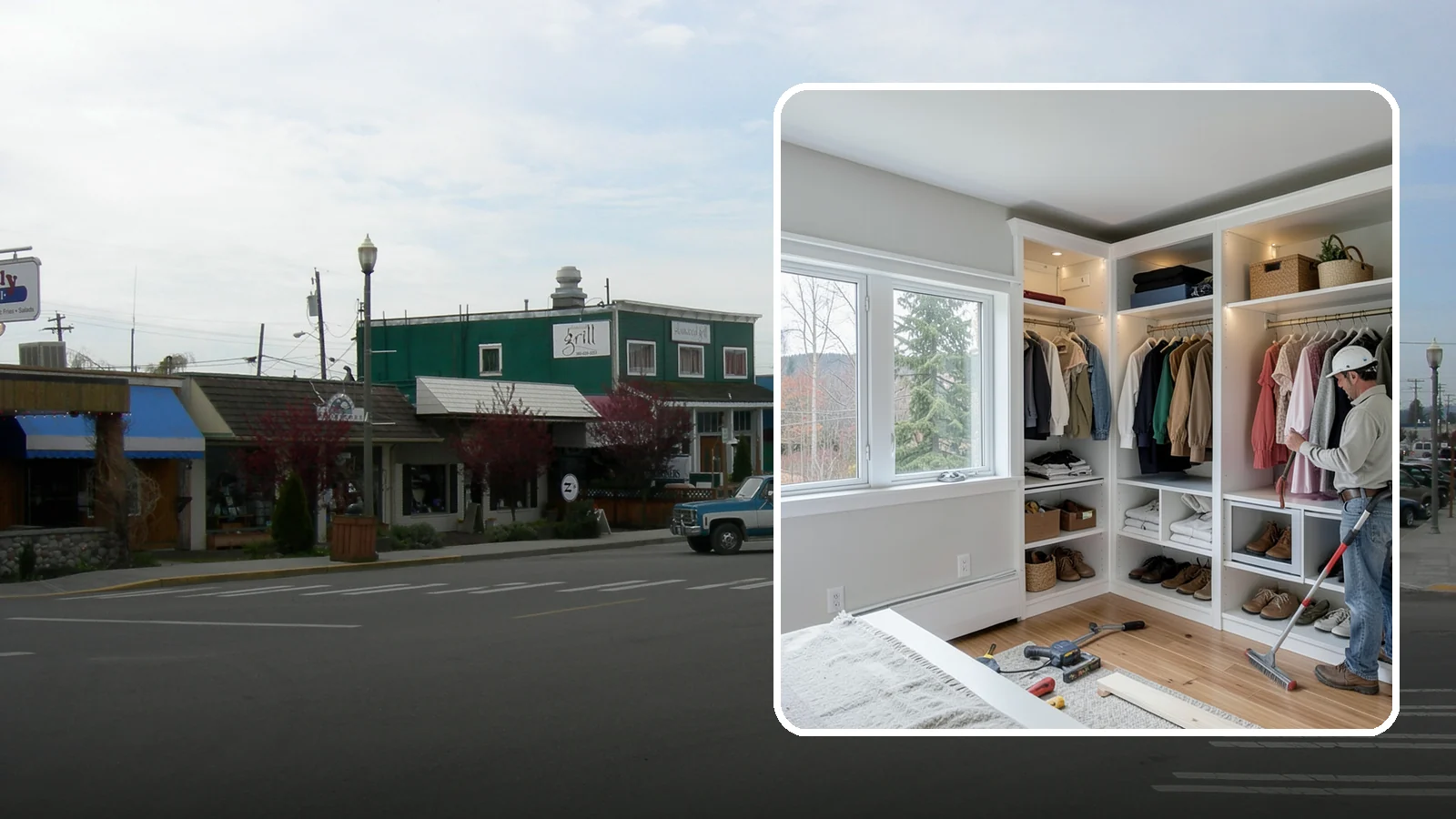 Custom Closet Construction in Stanwood, Snohomish County, WA - We build fully custom closets tailored to your wardrobe, your space, and how you actually live.