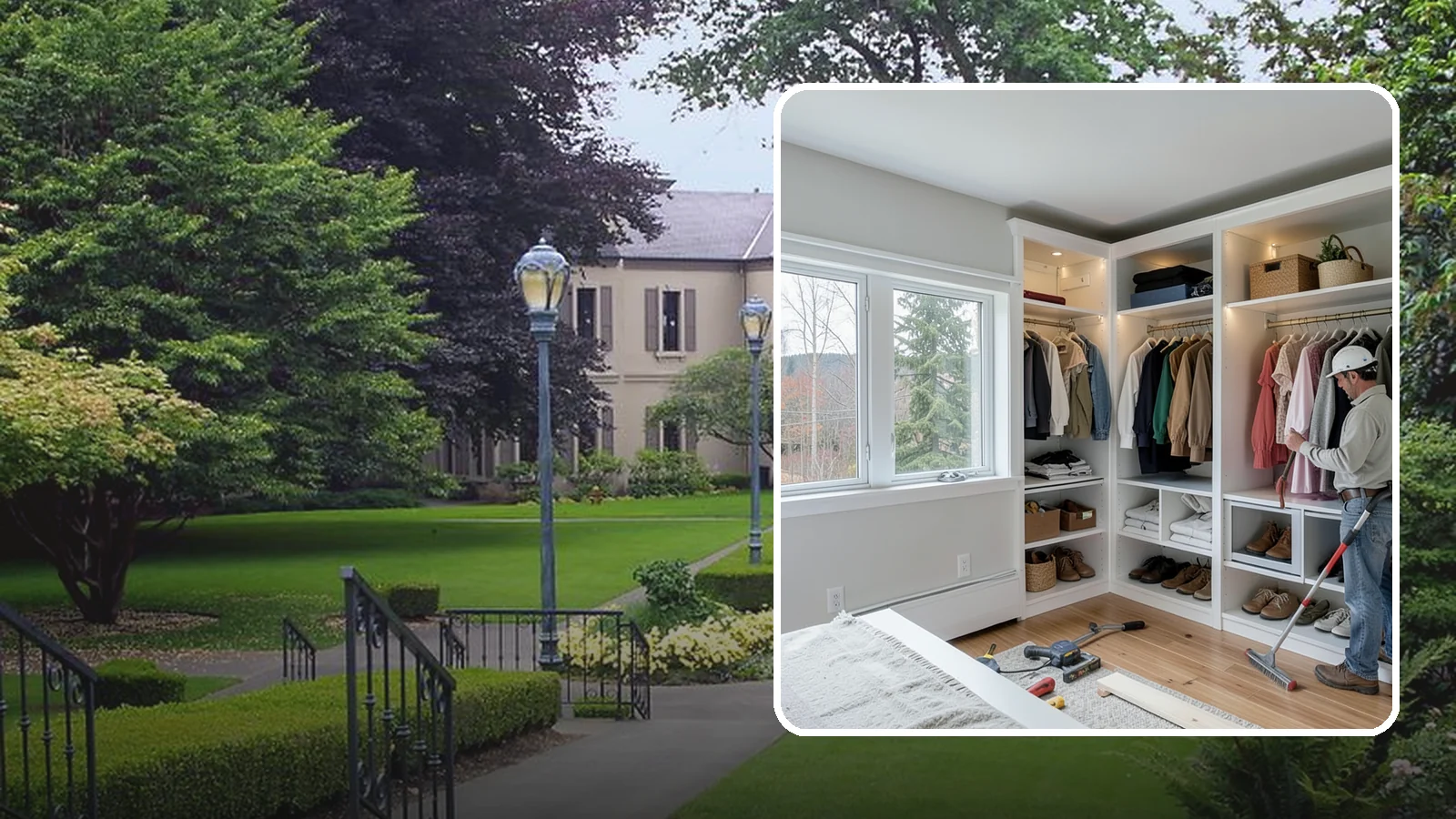 Custom Closet Construction in Woodinville, King County, WA - We build fully custom closets tailored to your wardrobe, your space, and how you actually live.