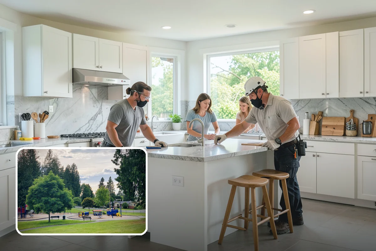 Custom Desk Construction in Bonney Lake, Pierce County, WA - A work surface tailored to your tasks and space