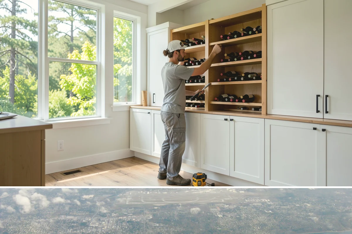 Custom Desk Construction in Burien, King County, WA - Building a home-office desk is indoor work available year-round.